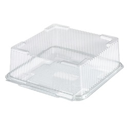Square Hinged Cake Container Clear 180x80MM (Case 220)