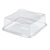 Square Hinged Cake Container Clear 180x80MM (Case 220)