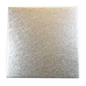 Cake Drum Square 12MM Thick Silver 10" (Case 5)