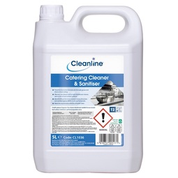 Cleanline Catering Cleaner & Sanitiser 5 Litre
