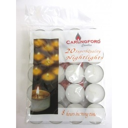 Nightlight Tealight Candles Pack 20 (Case 24 Packs)