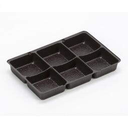 Apple and Blackcurrant Tray Six Cavity Black (Case 1280