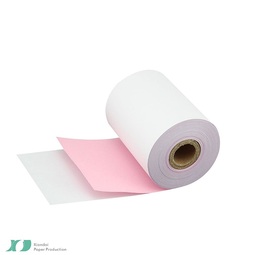 Two Part Paper Roll 2 Ply Pink & White 76x76MM (Case 20)