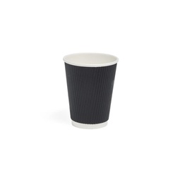 Ripple Double Wall Cup Matt Black 16OZ (Case 500)