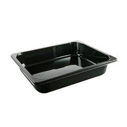 cPET Rectangular Food Produce Tray Black 220x150x45MM (Case 370)