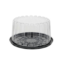 Round Cake Container Black Base & Clear Lid 80MM (Case 150)