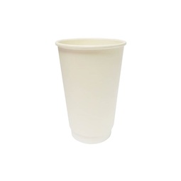 Double Wall Cup Matt White 16OZ (Case 500)