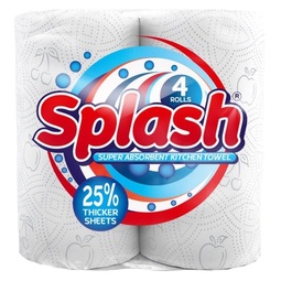 Splash Kitchen Roll Towel 2PLy 10M Pack 4 (Case 10 Packs)