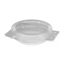 Round Hinged Container Clear 8" (Case 280)