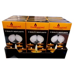 Nightlight Tealight Candles Pack 8(Case 12 Packs)