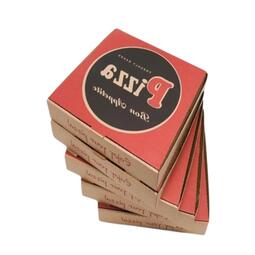 Pizza Box Red and Black 9" (Case 100)