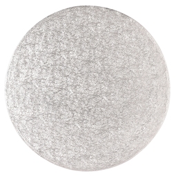 Cake Drum Round 12MM Thick Silver 10" (Case 5)