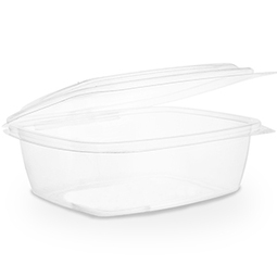 PLA Hinged Deli Pot Clear 32OZ (Case 200)