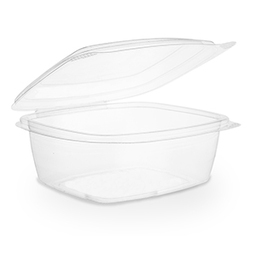 PLA Hinged Deli Pot Clear 24OZ (Case 200)