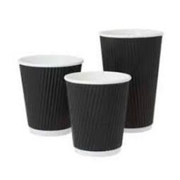 Ripple Double Wall Cup Black 16OZ (Case 500)